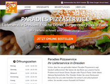 Tablet Screenshot of paradies-pizza.de